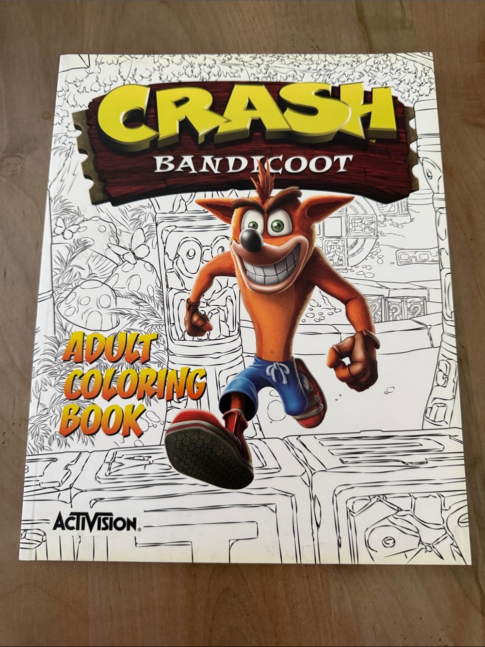 Crash Bandicoot Adult Coloring Book - Activision - White, Orange